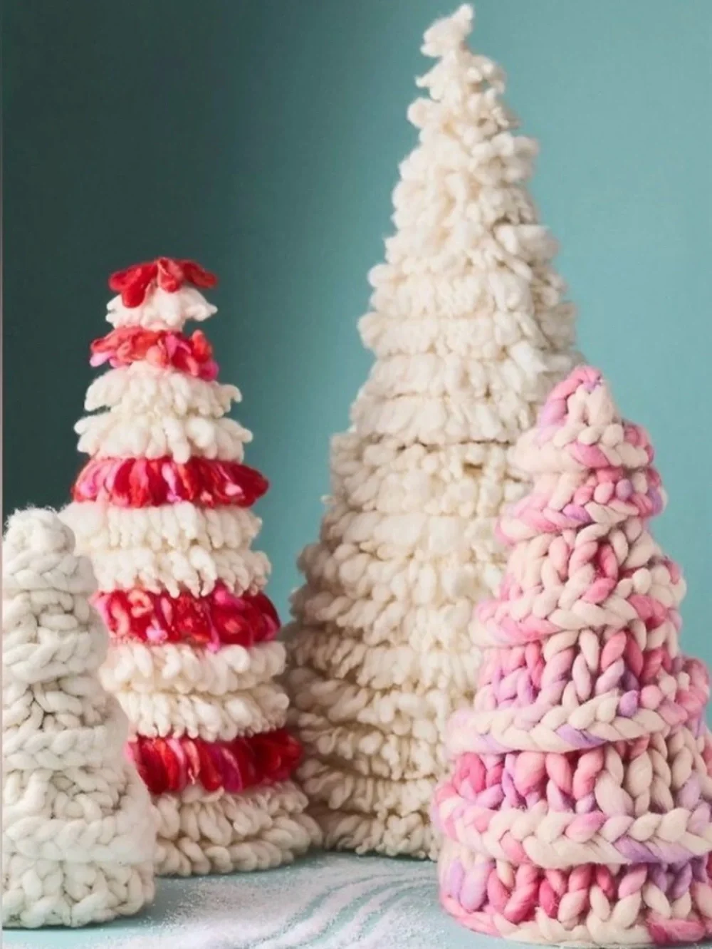 ❤️Handmade Pink & Purple Knitted Tree NWT- Anthropologie! - Picture 4 of 5